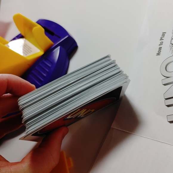 VTG Mattel "Uno Attack" Electronic Launcher Card Game Cards with box.Tested a - Picture 12 of 13